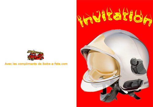 Invitation pompier invitation pompier