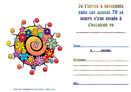 interieure Invitation peace and love