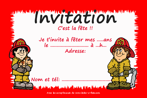 invitation-pompier